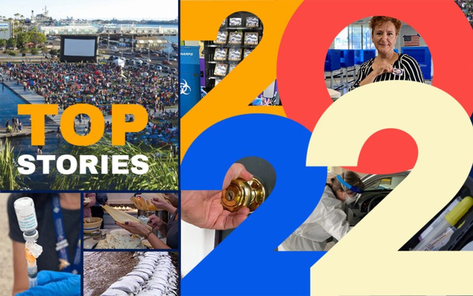 Collage of images iwth "Top Stories 2022"