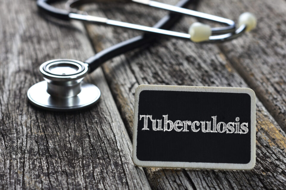 Tuberculosis sign with stethoscope