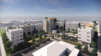 Rendering of Union Tower affordable housing development
