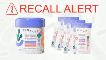 Recall Alert ByHeart Whole Nutrition Infant Formula