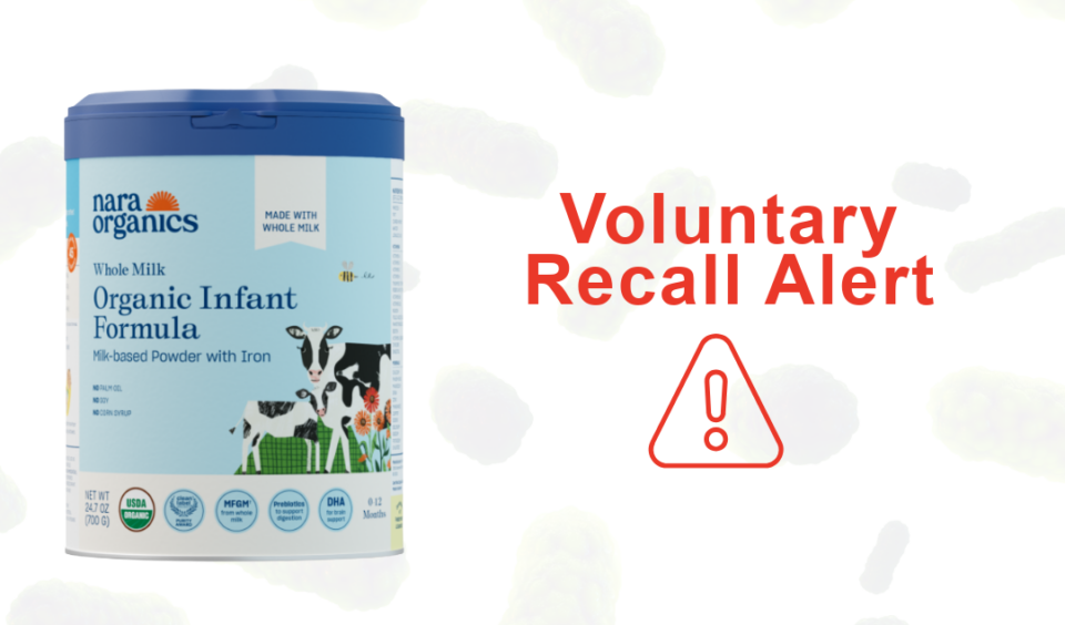 Voluntary Recall Linked to Nara Organics Infant Formula