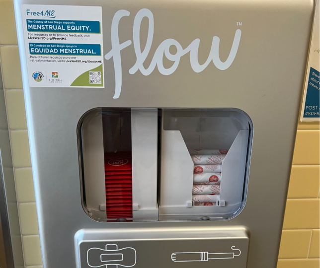 Tampon and pad dispenser