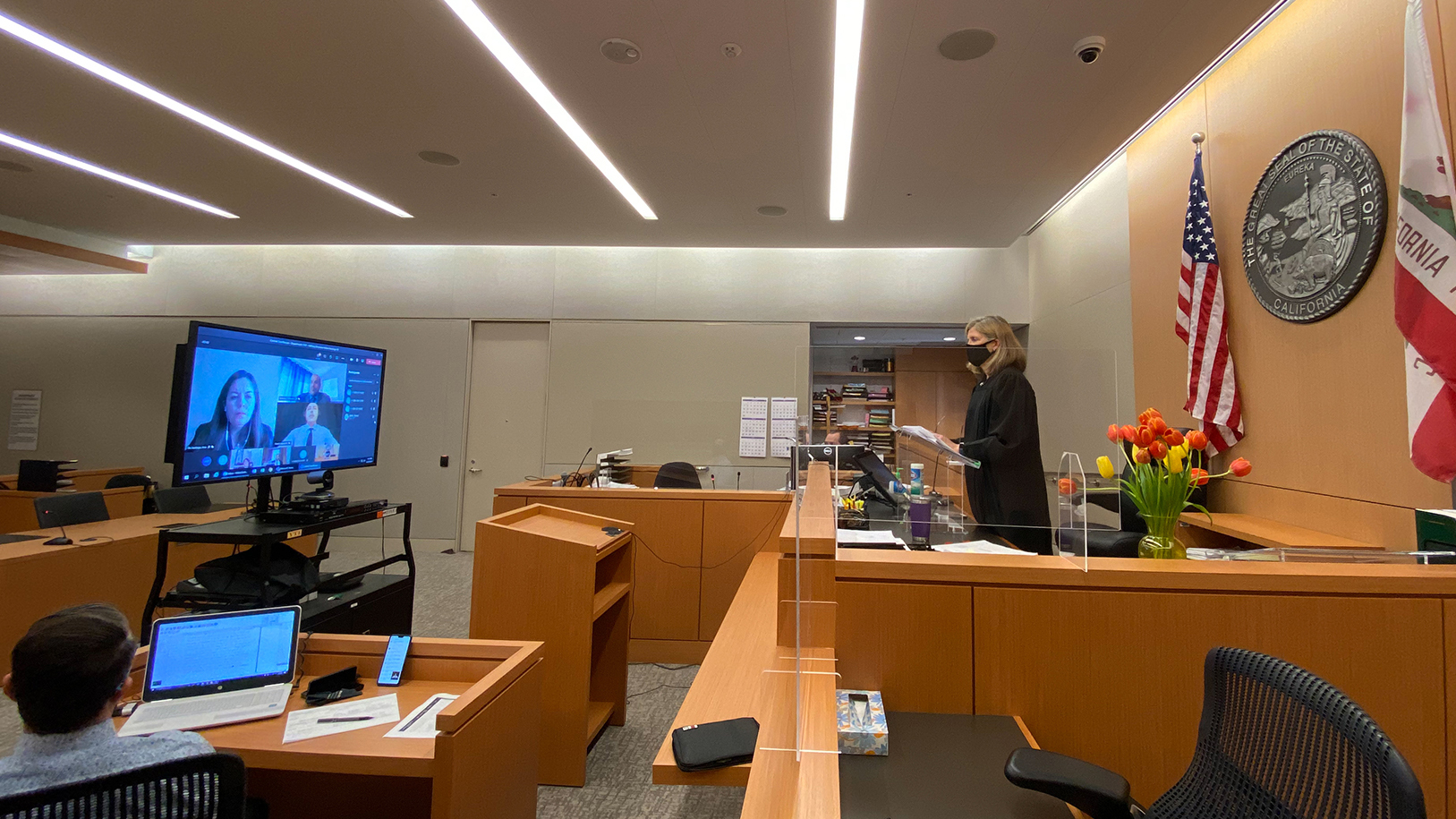 A photo of the Veterans Treatment Courtroom in San Diego