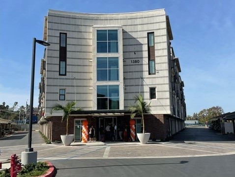 exterior of several story building