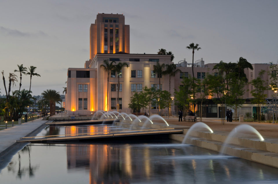 Waterfront Park at Dusk
