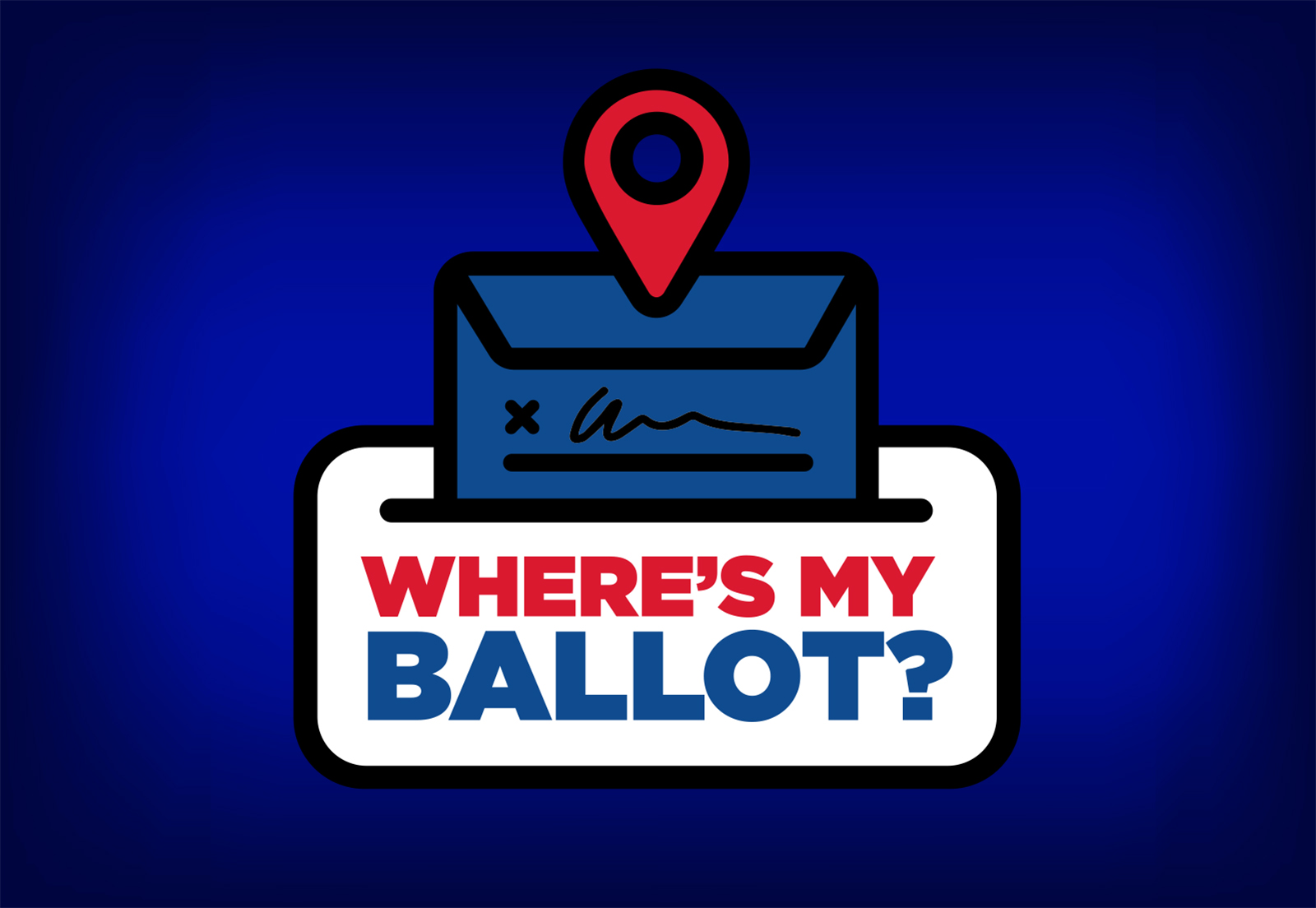 Where is My Ballot graphic