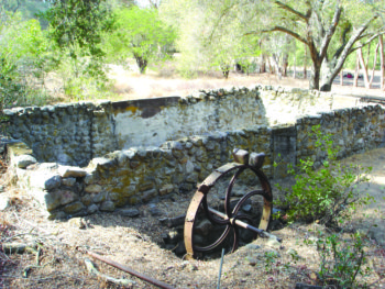 foundation of an old grist mill