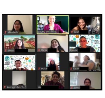 Zoom call with youth sector