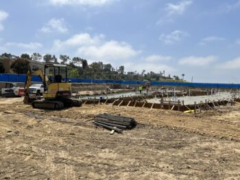Construction site at Aviara apartment complex.