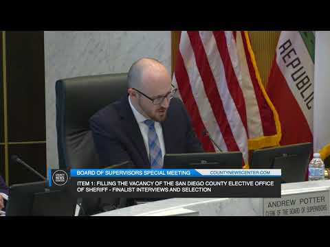 Clerk of the Board speaking during board meeting