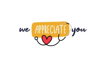 "We appreciate you" graphic with band aid and heart