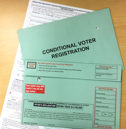 Conditional Voter Registration