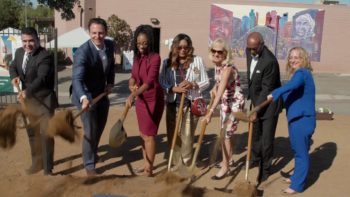 County officials shovel dirt