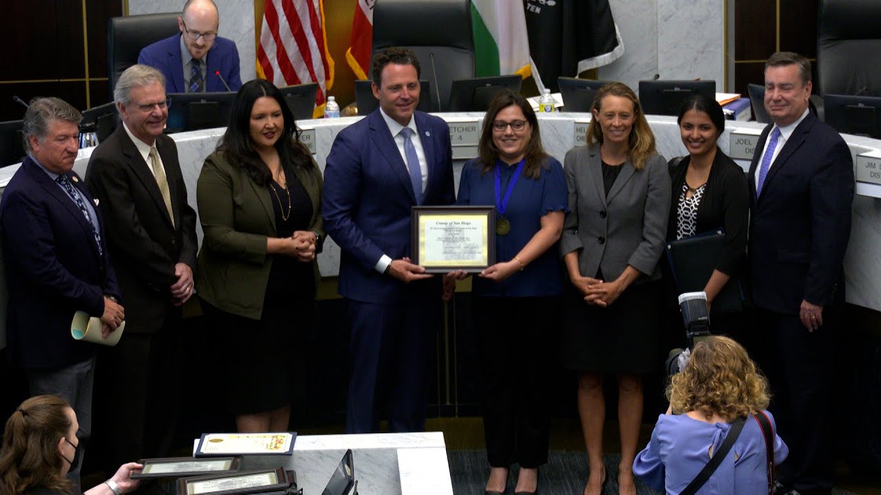 group poses for a picture in chambers