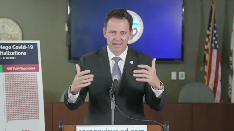 Chair Nathan Fletcher speaking at podium