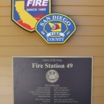 Plaque outside Mt. Laguna Fire Station 49