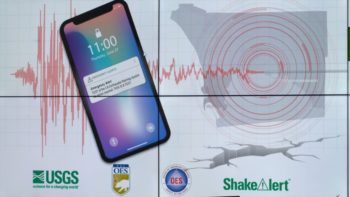 Earthquake seismic graphic