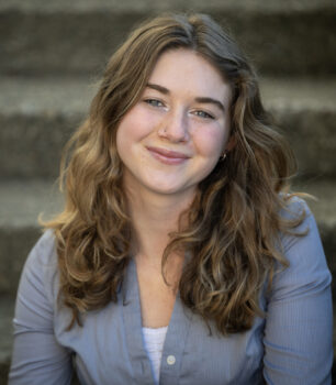 Teen girl smiling
