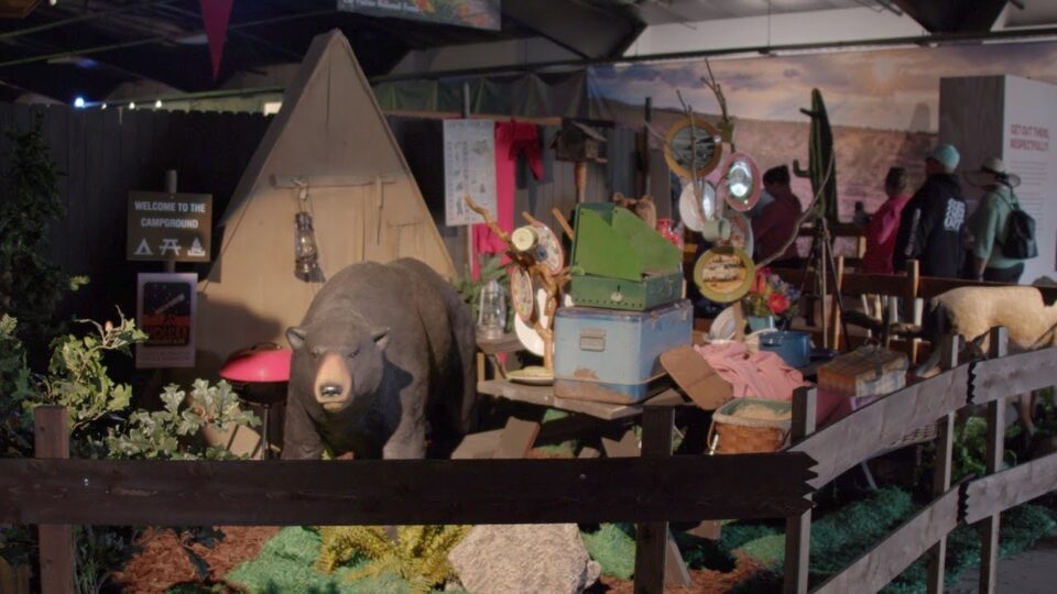 camping display at County Fair