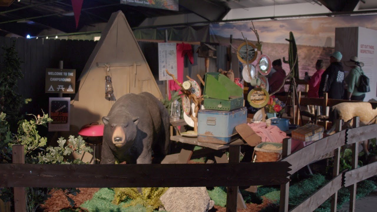 camping display at County Fair