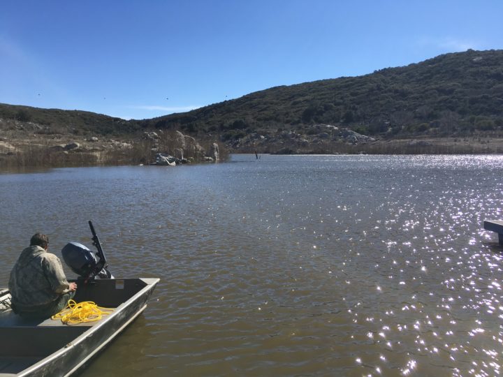 Lake Morena boat