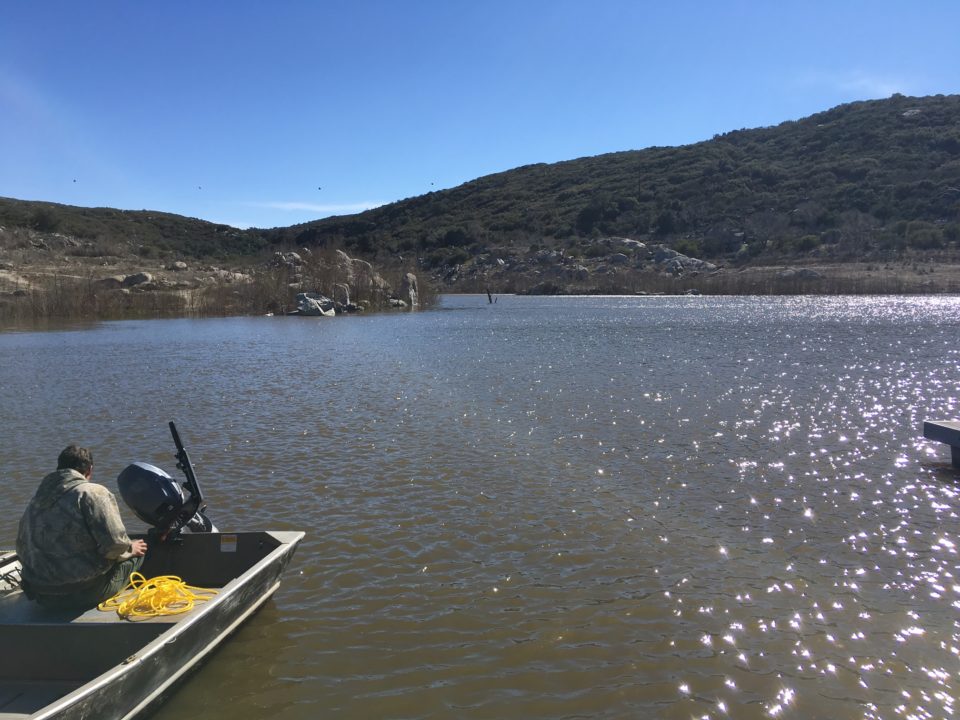 Lake Morena boat