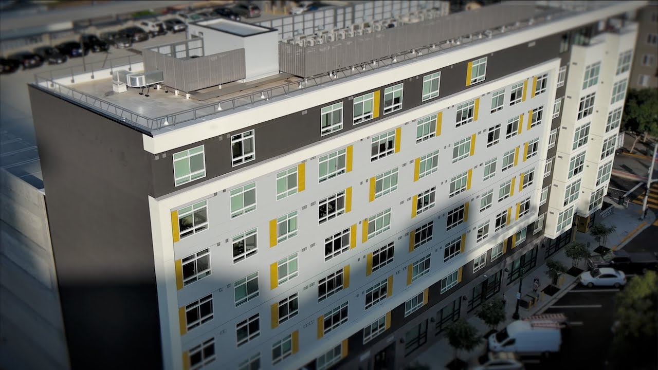 exterior of affordable housing building