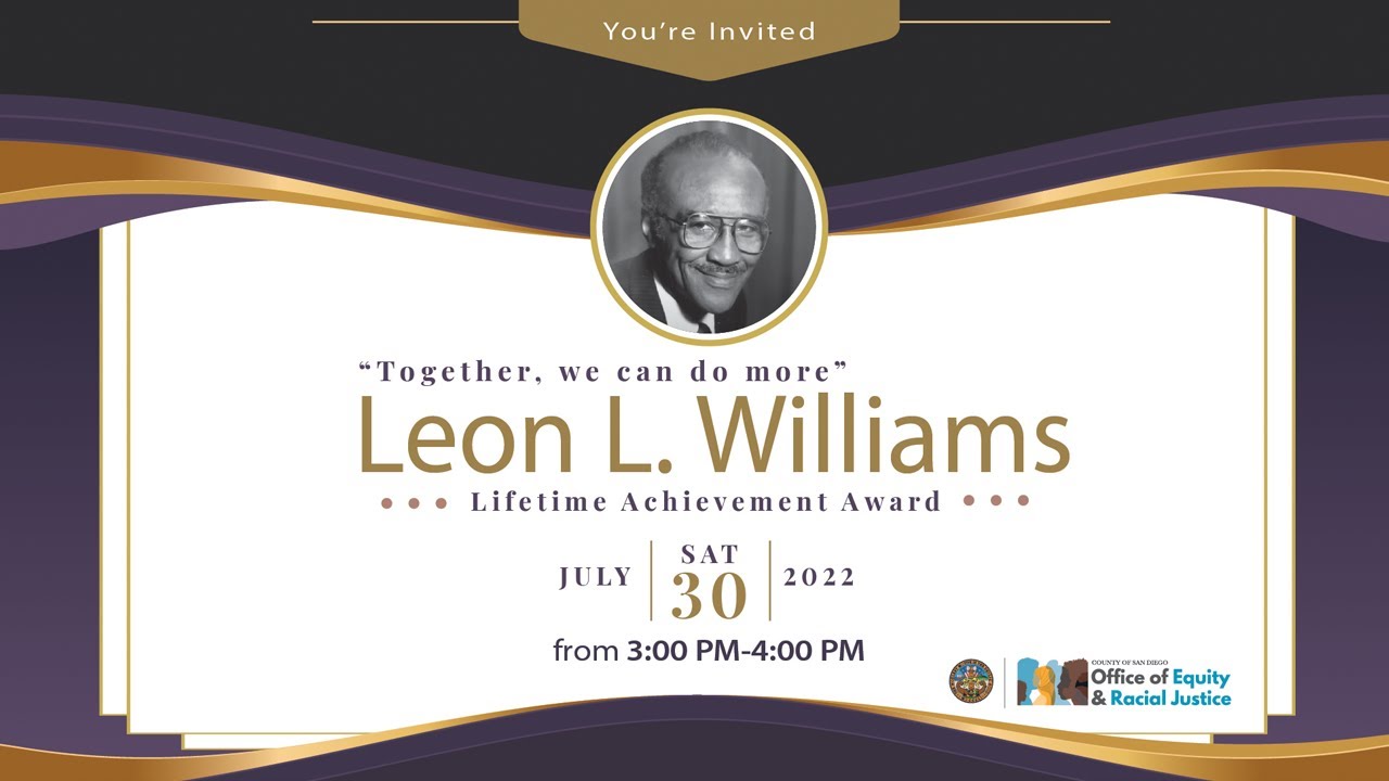 Flyer for Leon Williams birthday event