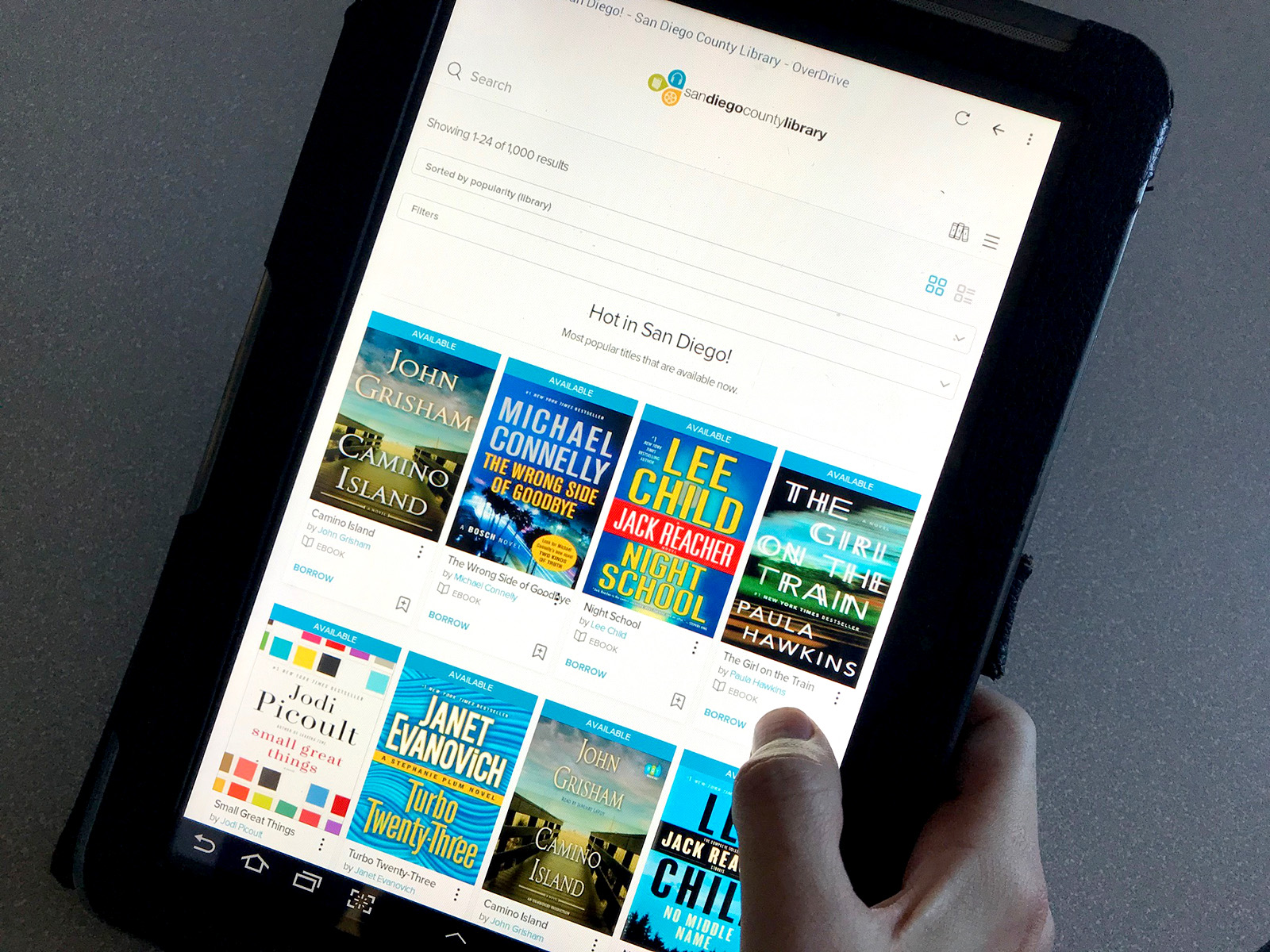 tablet with overdrive app