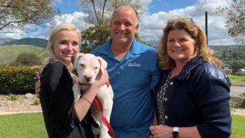 Grace the puppy and family