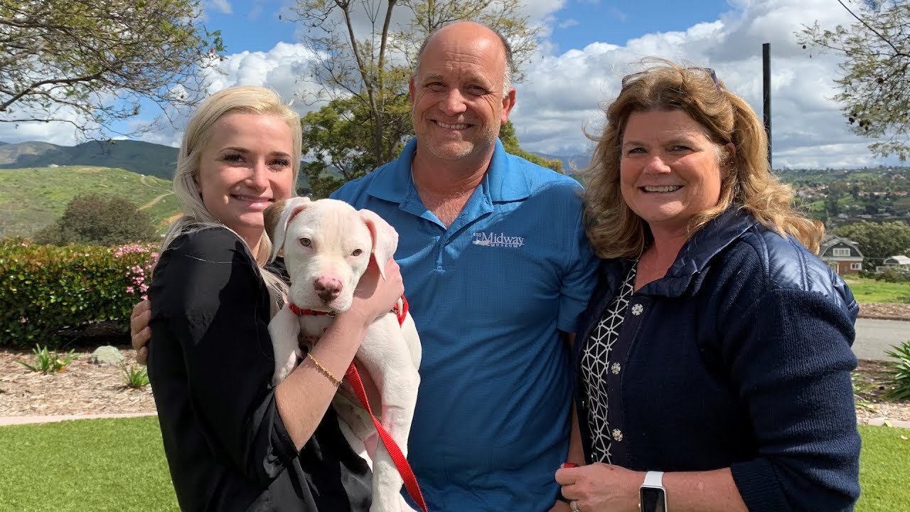 Grace the puppy and family