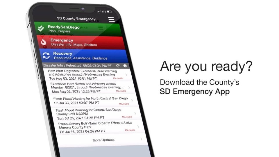 image of a phone with the SD Emergency app