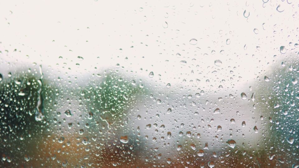 rain on a window