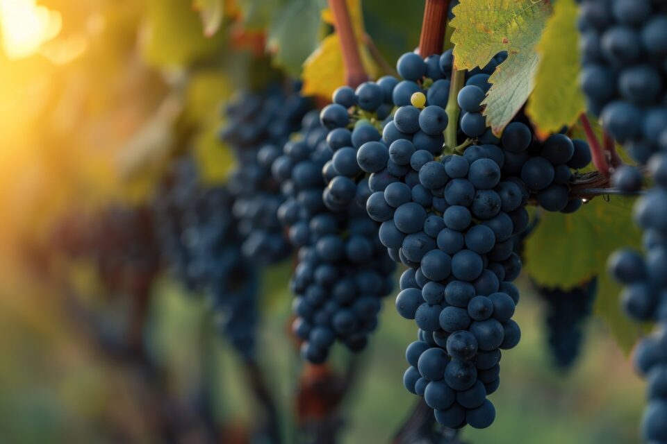 grapes on the vine