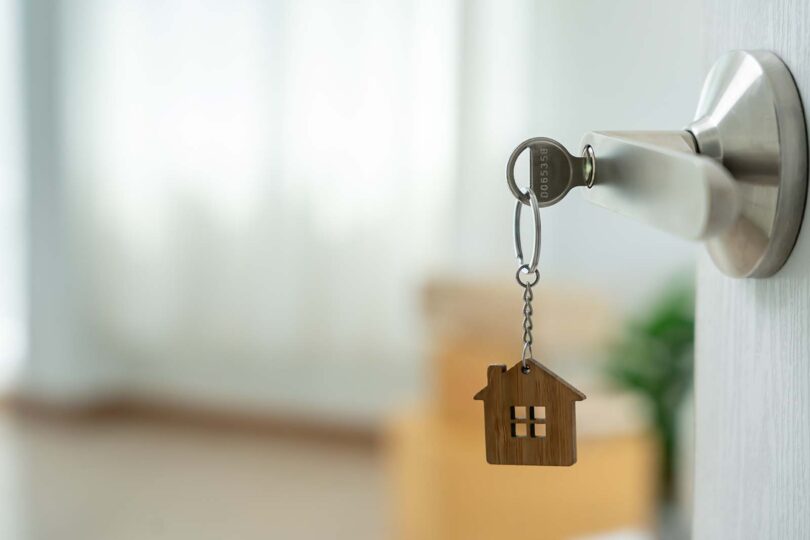 Keys in door