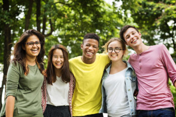 Group of teens