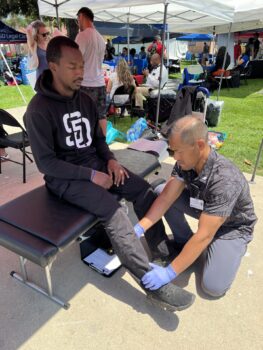 veteran getting therapy