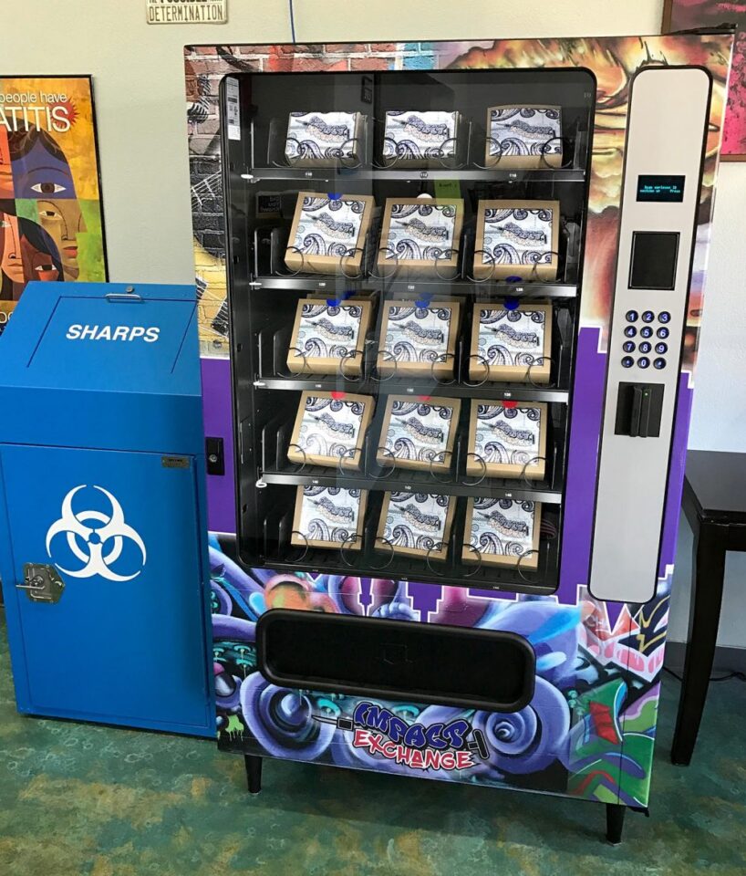 A vending machine with 15 boxes