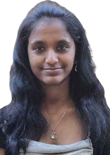 Teen girl smiling